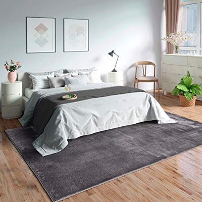 Mias Teppiche Mia's Matta Olivia vardagsrum/sovrum matta – tvättbar – 120 x 160 cm, mörkgrå Mias Teppiche Mia's Matta Olivia vardagsrum/sovrum matta – tvättbar – 120 x 160 cm, mörkgrå