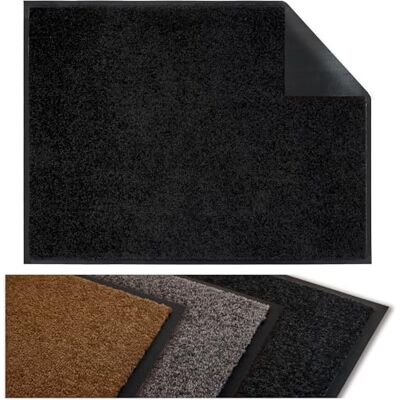 Flandria Anti-damm entrématta, dörrdörrmatta halkfri, absorberande och tvättbar 40 x 60 cm, svart Flandria Anti-damm entrématta, dörrdörrmatta halkfri, absorberande och tvättbar 40 x 60 cm, svart