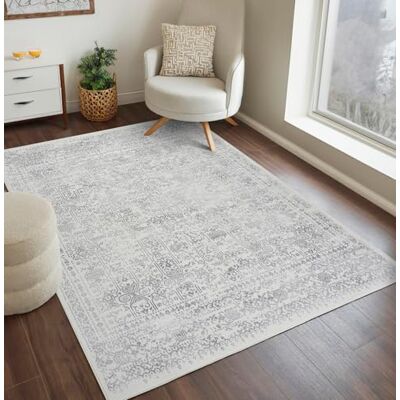 Traditionell Surya Roma Matta - Kräm och Grå - 160x216cm - Matta Traditionell Surya Roma Matta - Kräm och Grå - 160x216cm - Matta