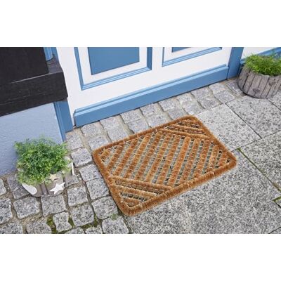 andiamo dörrmatta kokos trådnät – perfekt som dörrmatta utomhus eller kokosmatta – dörrmatta utomhus – handgjord och lättskött – tillverkad av naturmaterial trådgaller 40 x 60 cm andiamo dörrmatta kokos trådnät – perfekt som dörrmatta utomhus eller kokosmatta – dörrmatta utomhus – handgjord och lättskött – tillverkad av naturmaterial trådgaller 40 x 60 cm