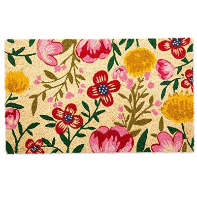 DII Floral Design Collection Natural Coir dörrmatta, 17 x 29, ljus blomma DII Floral Design Collection Natural Coir dörrmatta, 17 x 29, ljus blomma