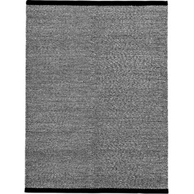 Bargi Kivik Svart 140x200, Handvävd Matta, Ull Bargi Kivik Svart 140x200, Handvävd Matta, Ull
