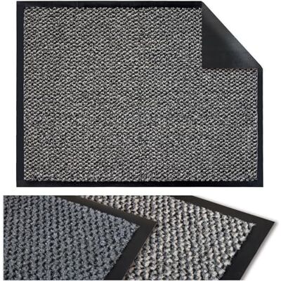 Flandria Ingångsmatta halkfri dammsäker dörrmatta inomhus utomhus dörrmatta 60 x 80 cm antracit Flandria Ingångsmatta halkfri dammsäker dörrmatta inomhus utomhus dörrmatta 60 x 80 cm antracit