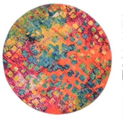 Indomex Rug Allegro 120 cm röd färgglad Indomex Rug Allegro 120 cm röd färgglad