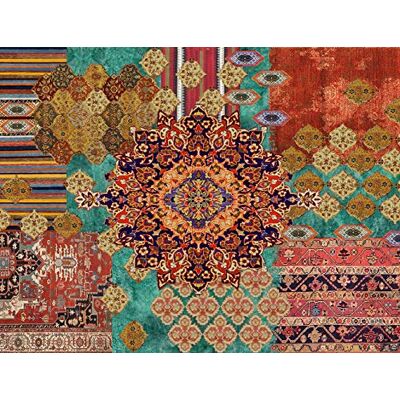 Vilber Bohemian Nomad matta, vinyl, flerfärgad, 152 x 200 x 0,2 cm Vilber Bohemian Nomad matta, vinyl, flerfärgad, 152 x 200 x 0,2 cm