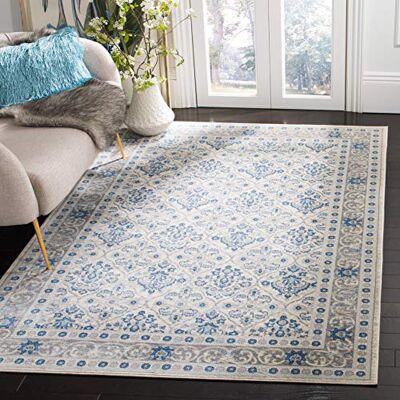 Safavieh Teresse traditionell matta, vävd polypropylenmatta i ljusgrå/blå, 120 x 180 cm Safavieh Teresse traditionell matta, vävd polypropylenmatta i ljusgrå/blå, 120 x 180 cm