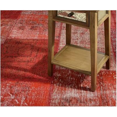 Indomex Rug Lappteknik 160 x 230 cm 1214 röd Indomex Rug Lappteknik 160 x 230 cm 1214 röd