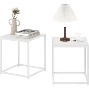 Furinno Camnus Sidobord Set om 2 Vitt - End Table Furinno Camnus Sidobord Set om 2 Vitt - End Table