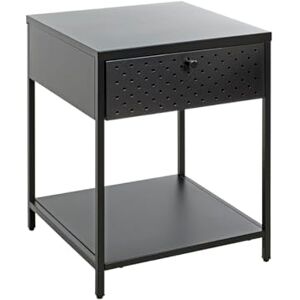 Haku Svart Metall Nattduksbord 40x40x53cm Haku Svart Metall Nattduksbord 40x40x53cm