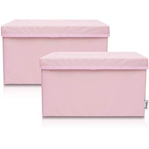 LIFENEY 2-set förvaringslåda barn (37 x 25 x 21 cm) I förvaringskorg för barnrum och vardagsrum I förvaringslådor för barn (rosa) LIFENEY 2-set förvaringslåda barn (37 x 25 x 21 cm) I förvaringskorg för barnrum och vardagsrum I förvaringslådor för barn (rosa)