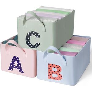 Cozary Förvaringslåda, set med 3, vikbara organisatörer, 40 x 30 x 19 cm, tyg, med metallram, förvaringskorg, för sovrum, vardagsrum, böcker Cozary Förvaringslåda, set med 3, vikbara organisatörer, 40 x 30 x 19 cm, tyg, med metallram, förvaringskorg, för sovrum, vardagsrum, böcker