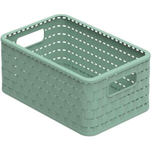 Rotho förvaringsbox 6 l i rotting-Look A5, plast (PP) BPA-fri, grön, A5/6l (28 x 18,5 x 12,6 cm) Rotho förvaringsbox 6 l i rotting-Look A5, plast (PP) BPA-fri, grön, A5/6l (28 x 18,5 x 12,6 cm)