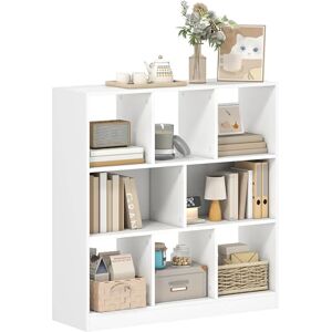 HOMCOM Bokhylla stående hylla med 8 fack förvaringshylla kubhylla bokskåp för vardagsrum, sovrum, kontor, vit HOMCOM Bokhylla stående hylla med 8 fack förvaringshylla kubhylla bokskåp för vardagsrum, sovrum, kontor, vit