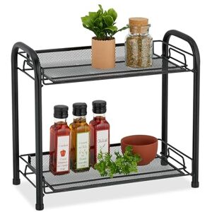 RELAXDAYS - Scaffale Portaspezie - Svart - Spice rack RELAXDAYS - Scaffale Portaspezie - Svart - Spice rack