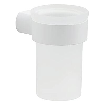 Gedy G-Kuala Lumpur tandborsthållare, vit färg, komponenter tillverkade av Cromall, mässing och glas, 2 års garanti, mäter 10,4 x 6,9 x 9,1 cm och vikt 0,386 kg, FoU-design, unik Gedy G-Kuala Lumpur tandborsthållare, vit färg, komponenter tillverkade av Cromall, mässing och glas, 2 års garanti, mäter 10,4 x 6,9 x 9,1 cm och vikt 0,386 kg, FoU-design, unik