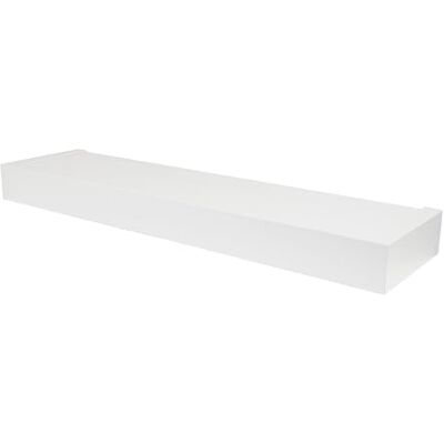 Hillman HIGH & MIGHTY 515607 Modern flytande hylla rymmer upp till 9 kg, enkelt verktygsfri torr vägginstallation, platt, 61 cm, vit Hillman HIGH & MIGHTY 515607 Modern flytande hylla rymmer upp till 9 kg, enkelt verktygsfri torr vägginstallation, platt, 61 cm, vit