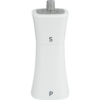 Grunwerg SP-9174WT 2-i-1 saltkar och pepparkvarn, plast, vit Grunwerg SP-9174WT 2-i-1 saltkar och pepparkvarn, plast, vit