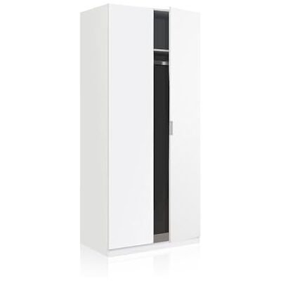 Habitdesign Loungitude garderob med 2 dörrar L82 x H180 cm vit Habitdesign Loungitude garderob med 2 dörrar L82 x H180 cm vit