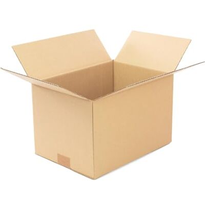 ONLY BOXES , Kartonglådor, förstärkt enkel kanal, förvaringslåda, mått: 31 x 22 x 20, låda med flikar, 25-pack ONLY BOXES , Kartonglådor, förstärkt enkel kanal, förvaringslåda, mått: 31 x 22 x 20, låda med flikar, 25-pack