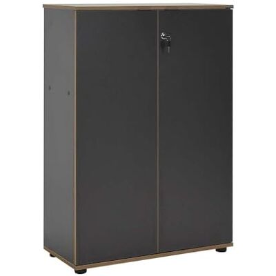 Hanah Home Snygg antracit bokhylla, 72 cm x 109 cm x 34 cm 100% melaminbelagd partikelbräda, 16 mm tjock Perfekt för modern heminredning och kontor Hanah Home Snygg antracit bokhylla, 72 cm x 109 cm x 34 cm 100% melaminbelagd partikelbräda, 16 mm tjock Perfekt för modern heminredning och kontor