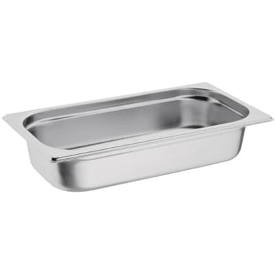 Vogue rostfritt stål 1/3 gastronorm panna 2,5 liter/65 mm djup matbehållare Vogue rostfritt stål 1/3 gastronorm panna 2,5 liter/65 mm djup matbehållare