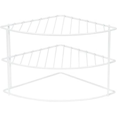 Compactor Kök Rundad Hörnskåp Förvaringsplanerare Hylla/Stål, Stål, Vit, 26,0 x 26,0 x 21,0 cm, RAN6969 Compactor Kök Rundad Hörnskåp Förvaringsplanerare Hylla/Stål, Stål, Vit, 26,0 x 26,0 x 21,0 cm, RAN6969