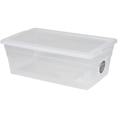 Urban Living SuZIE 6L plastförvaringsbox med clip-lock 34 x 21XH12CM Urban Living SuZIE 6L plastförvaringsbox med clip-lock 34 x 21XH12CM
