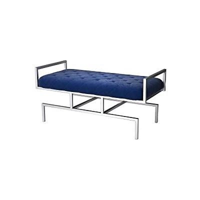 DKD Home Decor Bankett Svart Polyester Stål (97 x 44 x 46 cm) DKD Home Decor Bankett Svart Polyester Stål (97 x 44 x 46 cm)