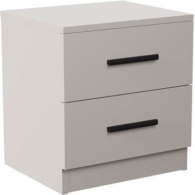 Homey Sängbord i nordisk stil Alais modell med 2 lådor, praktisk och elegant design, beige, mått: 40 cm bredd x 46,5 cm höjd x 35 cm djup Homey Sängbord i nordisk stil Alais modell med 2 lådor, praktisk och elegant design, beige, mått: 40 cm bredd x 46,5 cm höjd x 35 cm djup