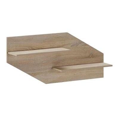 amuéblate online Panel med 2 hyllor, dolt fästsystem, Cambriafärg, lätt att montera, mått: 130 cm (B) x 58 cm (H) x 25 cm (höjd) amuéblate online Panel med 2 hyllor, dolt fästsystem, Cambriafärg, lätt att montera, mått: 130 cm (B) x 58 cm (H) x 25 cm (höjd)
