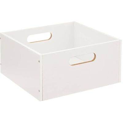 5 five simply smart Five Förvaringslåda 31 x 31 x 15 cm trä färg vit 5 five simply smart Five Förvaringslåda 31 x 31 x 15 cm trä färg vit