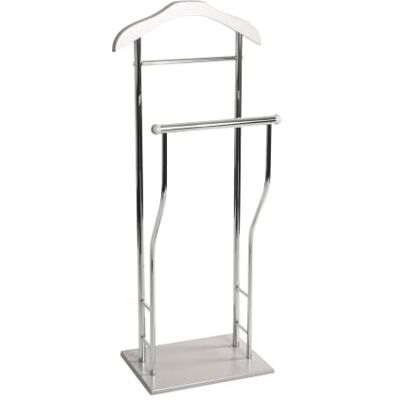 HAKU herrtjänst tyst tjänare krom kashmir metall – mått: B 45 x H 110 x D 30 cm, stil: modern HAKU herrtjänst tyst tjänare krom kashmir metall – mått: B 45 x H 110 x D 30 cm, stil: modern