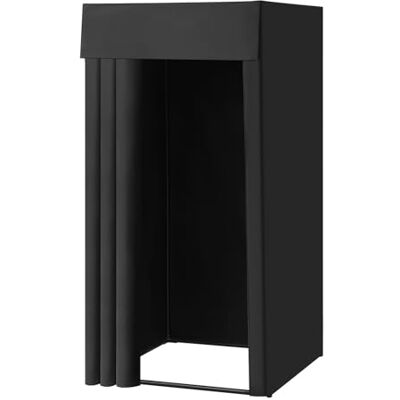 VEVOR Test omklädningsrum 99 x 99 x 198 cm mobil bärbar omklädningsrum med tjocka polyestergardiner, skugggardin och krok, för butiker, köpcentra och utomhusaktiviteter, svart VEVOR Test omklädningsrum 99 x 99 x 198 cm mobil bärbar omklädningsrum med tjocka polyestergardiner, skugggardin och krok, för butiker, köpcentra och utomhusaktiviteter, svart
