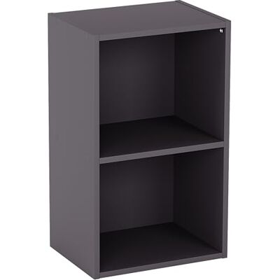 Vida Designs Oxford 2 nivåer kub bokhylla, grå trähylla display förvaringsenhet kontor vardagsrum möbler Vida Designs Oxford 2 nivåer kub bokhylla, grå trähylla display förvaringsenhet kontor vardagsrum möbler