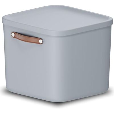 Rotho Maloja 40 l förvaringsbox, plast (återvunnen), ljusblå (39,5 x 38 x 34 cm) Rotho Maloja 40 l förvaringsbox, plast (återvunnen), ljusblå (39,5 x 38 x 34 cm)