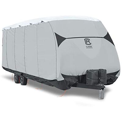 Classic Accessories SkyShield husvagnsskydd, svart/grå/snövit (passar 650–700 cm husbilar) Classic Accessories SkyShield husvagnsskydd, svart/grå/snövit (passar 650–700 cm husbilar)
