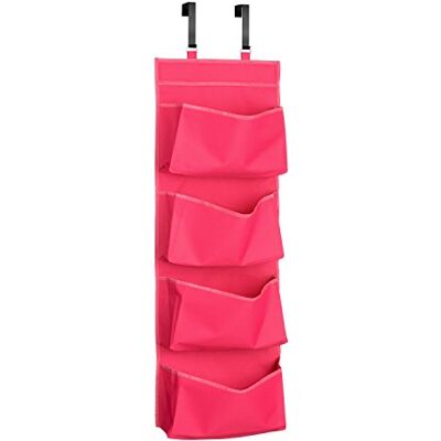 Premier Housewares 4-nivåer över dörr hängande organisatör – varmrosa, H 90 x B 34 x D 10 cm Premier Housewares 4-nivåer över dörr hängande organisatör – varmrosa, H 90 x B 34 x D 10 cm
