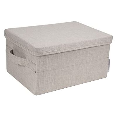 Bigso Beige Förvaringslåda med Lock - Förvaringslåda Bigso Beige Förvaringslåda med Lock - Förvaringslåda