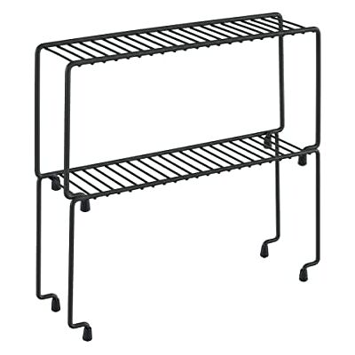 Metaltex Set 2 hyllor Kryddhållare, Svart, 29x7x14 cm Metaltex Set 2 hyllor Kryddhållare, Svart, 29x7x14 cm