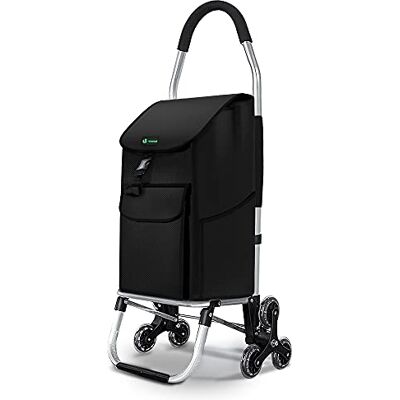 VOUNOT Shoppingvagn, Svart, 52 l VOUNOT Shoppingvagn, Svart, 52 l