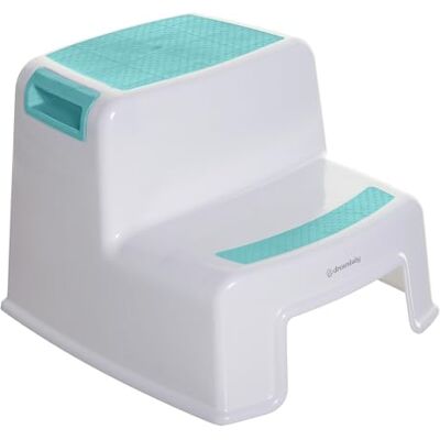 Dreambaby G685 Barnpall, stegpall, barnpall, halkskydd, tvåsteg, vit/blå Dreambaby G685 Barnpall, stegpall, barnpall, halkskydd, tvåsteg, vit/blå