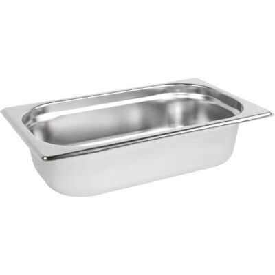 Vogue K818 Rostfritt stål 1/4 Gastronorm-panna 1,7 l/65 mm djup matbehållare, silver Vogue K818 Rostfritt stål 1/4 Gastronorm-panna 1,7 l/65 mm djup matbehållare, silver