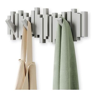 Umbra 318211-918 Väggrockkrokar, Plast, Grå, 49,2 x 18,1 x 2,9 cm Umbra 318211-918 Väggrockkrokar, Plast, Grå, 49,2 x 18,1 x 2,9 cm