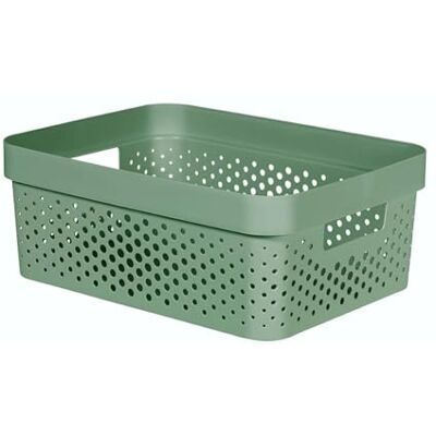 Curver Infinity bricka 4,5 L prickar återvunnen plast rosa lådor, grön, S Curver Infinity bricka 4,5 L prickar återvunnen plast rosa lådor, grön, S