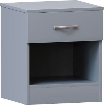Vida Designs stor 1 låda kista sängskåp förvaringsenhet glidlådor hylla sovrum möbler grå Vida Designs stor 1 låda kista sängskåp förvaringsenhet glidlådor hylla sovrum möbler grå