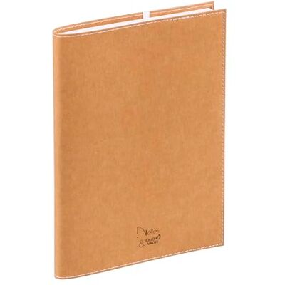 QUO VADIS Anteckningsbok Nelies brun linjerade sidor 16 x 24 cm återvunnet Clairefontaine papper fransk tillverkning QUO VADIS Anteckningsbok Nelies brun linjerade sidor 16 x 24 cm återvunnet Clairefontaine papper fransk tillverkning