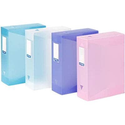 Viquel set med 4 arkiveringslådor i plast set 4 med stor kapacitet Propysoft matchande förvaringslådor 10 cm rygg Viquel set med 4 arkiveringslådor i plast set 4 med stor kapacitet Propysoft matchande förvaringslådor 10 cm rygg