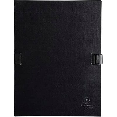 Exacompta Expansionsmapp Lackerat Papper N'clip A4 Svart Exacompta Expansionsmapp Lackerat Papper N'clip A4 Svart