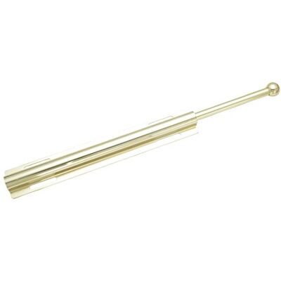 H. Bowes 12" Valet Rod Standard for Closet Polished Brass PB Metal H. Bowes 12" Valet Rod Standard for Closet Polished Brass PB Metal