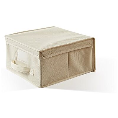 Perfetto Perfekt mer EasyBox förvaringslåda av plast, tyg, ecru, 28 x 30 x 15,5 cm Perfetto Perfekt mer EasyBox förvaringslåda av plast, tyg, ecru, 28 x 30 x 15,5 cm